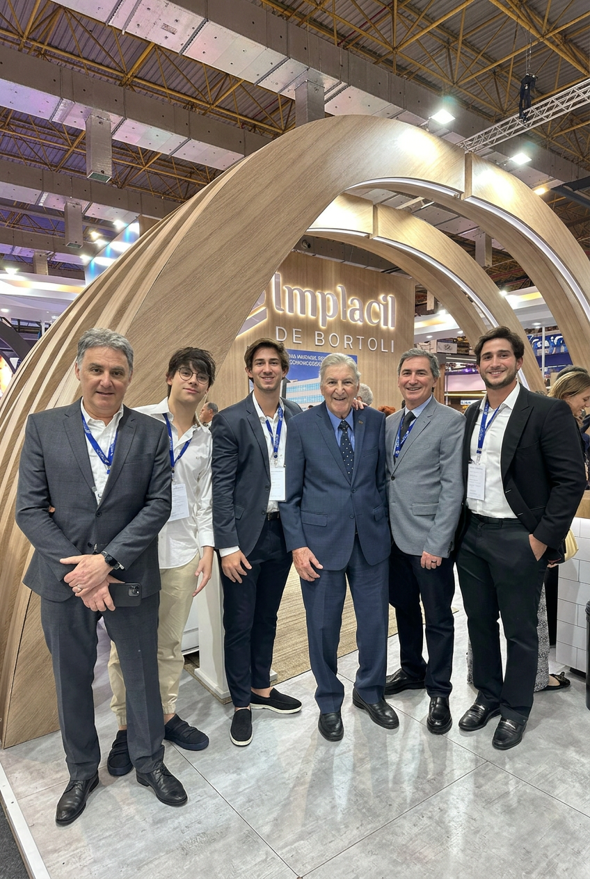 Equipe De Bortoli em convenção da Implacil, unidade nacional de implantes
